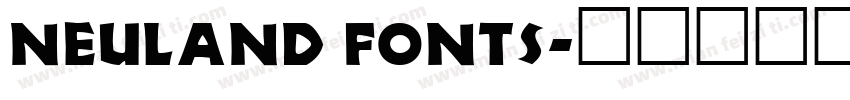 Neuland fonts字体转换